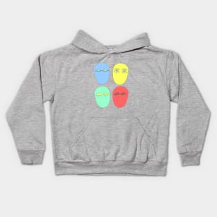 Pop Art Style Alien Eye Contact Kids Hoodie